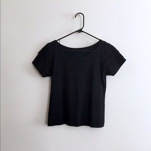Osklen Layered Sleeve Black Tee